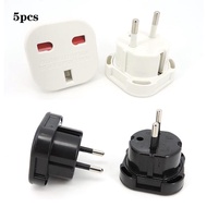 5pcs EU Universal 3pin Plug UK to EU Converter Euro Travel Adapter 250V Power Adapter Charger Plug B