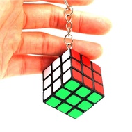 3x3 Rotatable Rubik's Cube Keychain 3-Layer Rubik's Cube