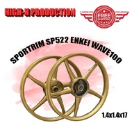 SP522 Enkei Sport Rim Wave100/EX5 Dream 1.4x1.4x17 COLOUR GOLD/BLACK