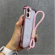 Phone Casing for Realme C33 Softcase Silicone Shockproof Cover, New Design Aesthetic Clear with Lany