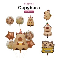 Kawaii Capybara Foil Balloon Chispi The Capybara Theme Birthday Cartoon Movie Encanto Flow Rodent Me