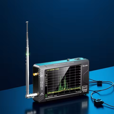 SeeSii TinySA Ultra+ ZS406 Spectrum Analyzer 4 Inch 100kHz to 5.4GHz Handheld Tiny Frequency Analyze