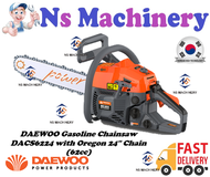 DAEWOO Gasoline Chainsaw DACS6224 with Oregon 24'' Chain (62cc)