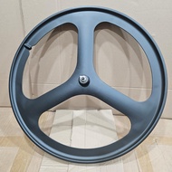 MAGNITUDO Front Wheelset New Model 3 Spokes 700c Matte Black Color Special for Fixie