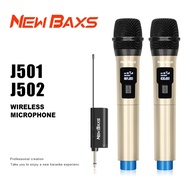 NEW BAXS Wireless Microphone J501/J502 5V Type-C Rechargeable UHF Microphone Karaoke Microphone Plug