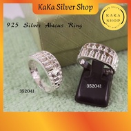 Original 925 Silver Cutting Abacus Ring For Men/Women(352041) | Cincin Lelaki/Perempuan Sempoa Perak 925 | Ready Stock