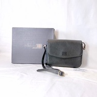 BURBERRY Black Leather Crossbody Bag 側背包