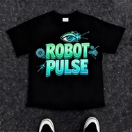 KATUN GMGN STORE | Oversized fit cotton T-shirt | ROBOT PULSE | Black Black Black
