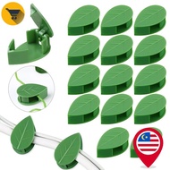 MK2 10Pcs Plant Climbing Wall Fixture Clips/Green Leaf Shape Vines Invisible Wall Fixture Holder/ Vi