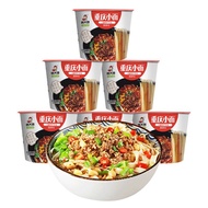 顾大嫂 重庆小面 麻辣小面 非油炸 方便面泡面131g*6桶装