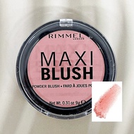 บลัชออน เนื้อแป้ง บางเบา Maxi Blush 9g 001 THIRD BASE [Rimmel London®]
