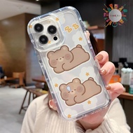 SOFTCASE CASING CLEAR AIR BAG CUSTOM RABBIT BEAR FOR A32 A33 A34 A50 F7 F11 F19 Y78 V27 NARZO 20A 50