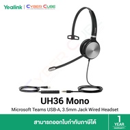Yealink UH36 Mono - Microsoft Teams USB-A, 3.5mm Jack Wired Headset (หูฟัง Call Center มืออาชีพ แบบ 1 หู)