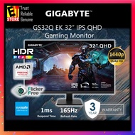 GIGABYTE MONITOR GS32Q EK 32" FLAT IPS QHD 2K 2560 x 1440 HDR READY /1ms GTG/165Hz RESPOND TIME/AMD