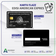Kartu Flazz BCA Gen 2 Edisi Fake Amex Card Custom Nama