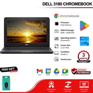 MURAAH CHROMEBOOK DELL 3180 WITH PLAYSTORE/Cheapest DELL 3180 Intel Celeron 4 GB RAM 16GB SSD , 11.6