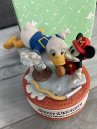 全新 Disney Mickey 米奇 Donald 唐老鴨 旋轉音樂盒
