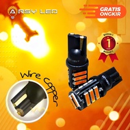 Motorcycle Turn Signal Lights Led T10 7014 11 points Super Bright Yellow Amber Gen2 wide copper