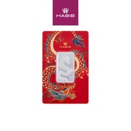 HABIB Year of The Dragon 2024 | 1oz 999.9 Silver Bar (Dragon) - Accredited by London Bullion Market 