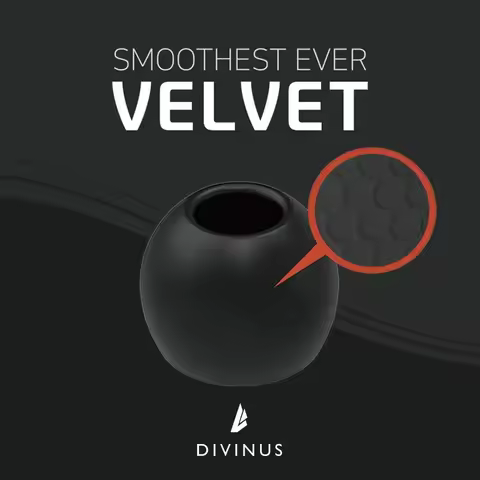 DIVINUS Velvet Standard Silicone Eartips For 3.5-5mm Nozzle Eerphone Soft Deeply Ear Tips for FiiO /