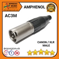 Jack Microphone Amphenol AC3M Canon XLR Male Low Noise