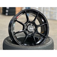 NEW 15X7 ET35 Advanti Blizzard Rim (set of 4) Gloss Black 4X100