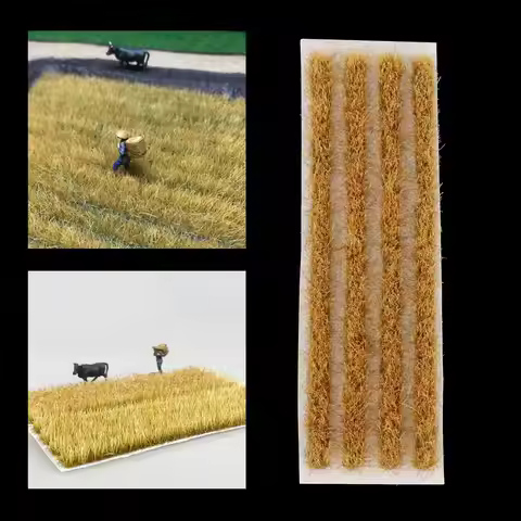 1:72-87 Wheat Field Terrain Model Kit Sand War Gaming Terrain for Railway Landscape Scenery Diorama
