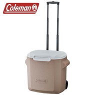 🆕2024新商品 🇯🇵日本代購/直送🇯🇵 『Coleman Japan』Wheeled Cooler/28QT (Greige) (2205749) 戶外露營野餐燒烤便攜手拉保冷保溫保鮮冰箱冰桶26L