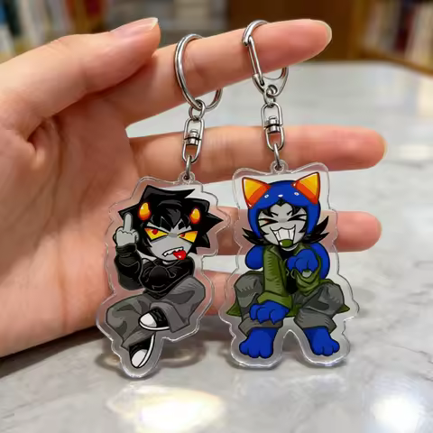 Cartoon Homestuck Keychain Dave Strider Karkat Vantas Dirk Strider Jake English John Egbert Vriska S