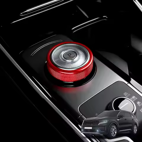 For Kia Sorento MQ4 2021-2026 Central Console Gear Shift Knob Trim Ring Cover Car Interior Accessori