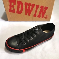 Edwin Black Canvas Shoes Original | Kasut Canvas Hitam Edwin EW2189