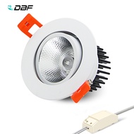 【✔In stock】 li62292595258181 [dbf]angle Adjustable Led Recessed Downlight Dimmable 7w 12w 15w 18w Epistar Cob Chip Ceiling Spot Lamp With 110/220v Driver