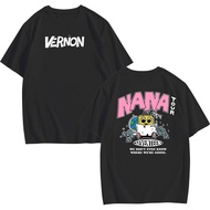 Korean NANA TOUR SEVENTEEN Customized Trend T-shirt Unisex Oversize Tops Tees