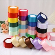4cm Satin Ribbon Riben Rebern Gift Satin Organze Flower Boynquest Roll (1 roll)
