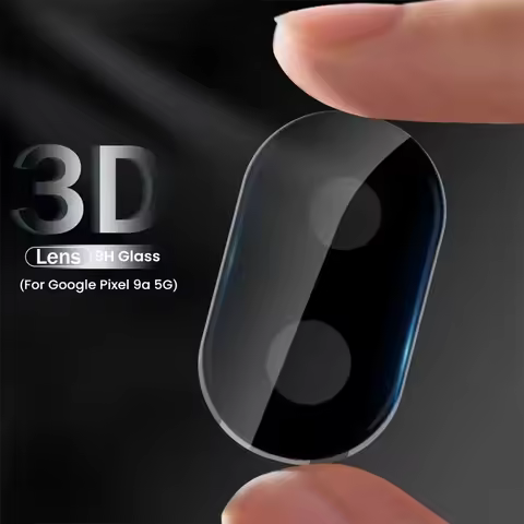 Pixel9a 5G Case 3-1Pcs 3D Curved Tempered Glass Back Camera Lens Protector For Google Pixel 9a 5G Le