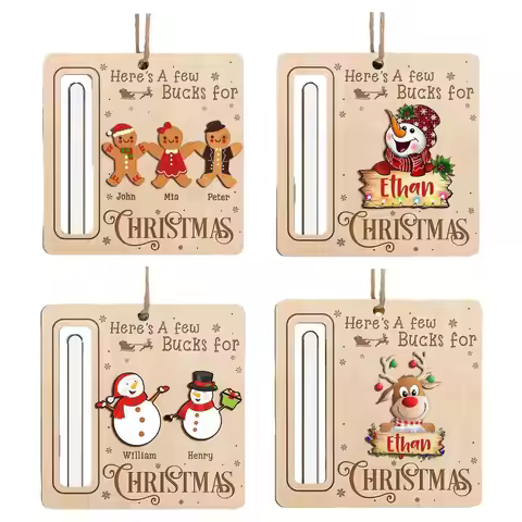 Christmas Tree Ornament Money Gift Holder Lightweight Memorable Gift 4x4inch