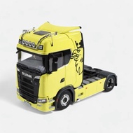 NZG 1: 18 Scania Scania V8 730S 4x2 Truck Trailer Alloy Model Yellow#1019