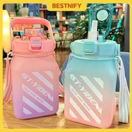 1500ml sport water bottle free straw + strap Air Bottle water cup Cute Sweet 1.5L tumbler large volu