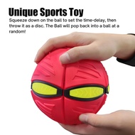 【SG】Ufo Ball Outdoor Frisbee Ball Magic Flying Saucer Ball Bounce Ball Toy  Birthday Gift with 3 LED