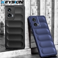 KEYSION Shockproof Case for Motorola Edge 50 Fusion 5G Anti-skid Soft Silicone Phone Back Cover for 