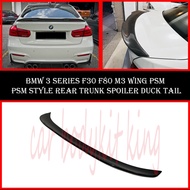 BMW 3 SERIES F30 F80 M3 WING PSM STYLE REAR TRUNK SPOILER DUCKTAIL ABS SKIRT LIP BODYKIT