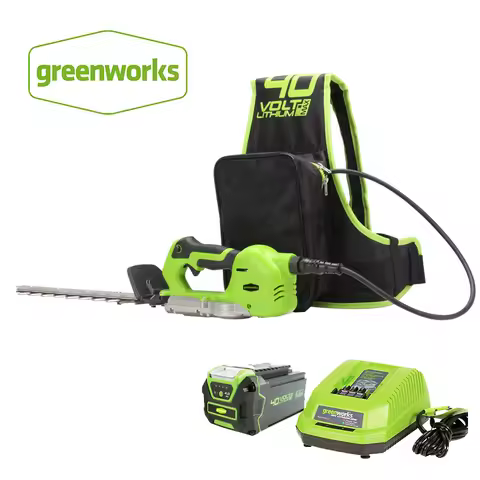 greenworks 40V Hedge Trimmer 500W One hand operate Cordless Grass Trimmers Electric Battery Pruner G