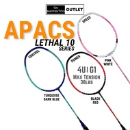 APACS Lethal 10 Power / Lethal 10 Control / Lethal 10 Speed Badminton Racket - APACS Original Badminton Racket, 4UG1 Max Tension 38lbs