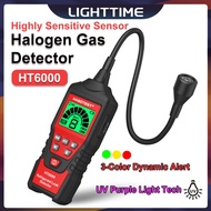 HT6000 Halogen Gas Leak Detector, Automatic Refrigerant Leak Tester for R410A R22 R134A, HVAC AC and