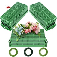 Floral Foam Cage, 3 Pack Floral Foam Blocks for Flower, Flower Holder with Floral Foam, Cage Bowl Fl