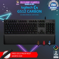 Logitech G512 RGB Backlit Mechanical Gaming Keyboard with GX Switch