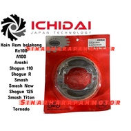 REAR BRAKE PADS DRUM SHOES SET BRAKE SHOGUN/ SMASH RC/ TORNADO/ ARASHI/ A100 ICHIDAI [IS-54410-CUB-0