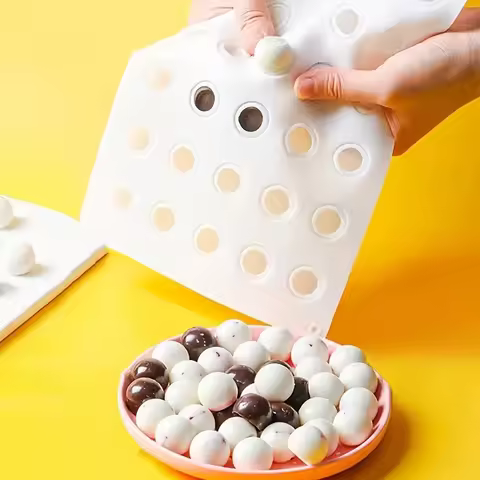 Silicone Egg Custard Filling Mold Dumpling Cake Decoration Tool Chocolate Ice Cubes Mousse Dessert M