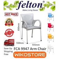 Hot Sales 🔥🔥🔥 [Wikostore]  Felton FCA9947 Plastic Arm Chair With Steel Legs