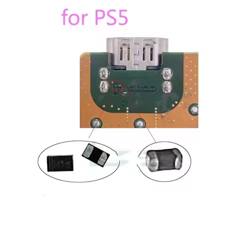 5PCS DIY Accessories For PS5 Game Cnsole Resistor Near-HDMI Port TOP Front Side 2.7K Resistor